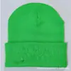 Otoño e invierno comercio exterior gorro de color liso gorro de lana de color fluorescente gorro de punto tipo suéter gorro para la cabeza hip-hop al aire libre de acrílico fábrica de gorros
