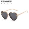 Óculos de Sol Infantis Personalizados Rain's New Estilo Coreano Retrô Formato de Coração Abelhinha, Óculos de Sol Infantis da Moda