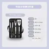 Stock Listo del Fabricante Set Portátil para Exteriores de Acero Inoxidable para Barbacoa para Uso en Casa Bolsa de Tela Oxford para Barbacoa Set Portátil de 3 Piezas