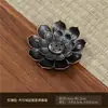 Soporte de Incienso de Loto de Doble Capa, Soporte de Incienso Estilo Antiguo, Quemador de Incienso de Sándalo de Múltiples Agujeros para Ceremonia del Té, Soporte de Incienso de los Tres Tesoros, Quemador de Incienso Budista, Ceremonia del Incienso