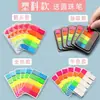 Papel de Etiqueta Índice para Notas Adhesivas Se Puede Escribir en Película Fluorescente Transparente para Estudiantes Notas Adhesivas Coloridas de Celebridades de Internet con Fuerte Adhesividad
