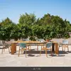 Mesas y Sillas de Exterior Nórdicas, Sillas de Mimbre de Exterior para Villas en el Patio, Juego de Mesa y Sillas Impermeables para Terraza de Jardín al Aire Libre