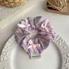 Goma para el pelo de cuadros fresca y elegante, versátil y con estilo, adecuada para que las niñas se aten coletas o moños, un accesorio para el cabello
