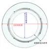 Estufa de Inducción con Plato Giratorio de Vidrio Templado, Olla Caliente con Batería, Anillo de Acero Giratorio Hueco, Cubierta de Mesa Redonda