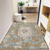 Tapete para puerta de entrada tapete para puerta de entrada anillo de alambre de flor americana alfombra antideslizante tapete para frotar puertas se puede cortar