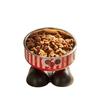 Antideslizante Papas fritas acero inoxidable cervical patas altas mascota gato tazón individual perro agua potable universal