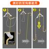 5 sacos de clip de conector de anel 8 para fio de sub-fio anti-emaranhamento bifurcação de sub-fio acessórios de pesca suprimentos de equipamento de pesca atacado