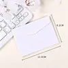Suministro exclusivo transfronterizo de sobres pequeños en blanco sin imprimir de color macarrón, papel de doble cara fresco y simple, color liso, se puede imprimir con logotipo