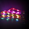 Suministro Exclusivo Transfronterizo de Cordones de Nylon Trenzado Emisores de Luz LED, Insignias de Trabajo Intermitentes, Cordones para el Pecho con Logo Impreso, Regalos Emisores de Luz