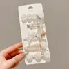 Presilha de Cabelo Infantil Estilo Oceano Concha Meninas Franja Lateral Clipe Para Cabelos Quebrados Tiara de Princesa para Bebê Clipe Bb