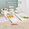 Soporte de Exhibición para Mesa de Postres de Boda Decoraciones Bandeja de Bocadillos para el Té de la Tarde Soporte para Pastel de Cumpleaños Set de Buffet Mesa de Exhibición para la Hora del Té
