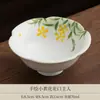 Xícara de chá de cerâmica pintada à mão com design de osmanthus, xícara principal para conjunto de chá Kung Fu, xícara individual para uso doméstico, xícara de chá colorida sob o esmalte