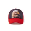 Chapéu de Sol de Meia Malha Esponjoso com Estampa Completa Personalizado Boné Trucker Baseball de Malha com Estampa de Animal Personalizado Proteção Solar Outdoor
