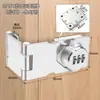 Cerradura de Contraseña para Cajón, Cerradura sin Taladro para Puerta, Cerradura para Esquina de Armario de Vestuario, Cerradura de Perno de Hebilla para Puerta, Cerradura de Contraseña Engrosada para Armario