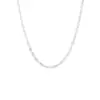 Cadena Sencilla de Plata de Ley 925 para Mujer, Cadena de Onda de Agua, Diseño Sencillo de Nicho, Cadena Clavicular Moderna y Única 7299A