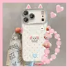 Pulsera de Muñeca Perro de Puntos Adecuada para Funda de Teléfono Apple 17promax iPhone15 Linda 16 Coreana Ins