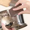 Esponja de fibra con estropajo y descalcificación, doble cara, engrosada, para lavar sartenes, desoxidante, tazón mágico para fregar, cepillo de esponja para limpieza de cocina