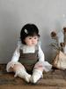 Macacão de Tricô Estilo Coreano para Bebê Menina Primavera e Outono Macacão Peça Única Tendência para Sair