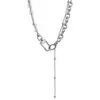 Collar de Perlas Empalmadas de Moda Callejera Hip-Hop Punk para Mujer, Diseño Único, Cadena Versátil para Clavícula para Salir