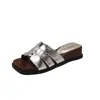Pantuflas de Estilo Romano Francés para Mujer, Para Uso Exterior en Verano, Nuevo Estilo 2026, Suela Gruesa, Combinan Bien con Faldas, Chanclas, Zapatos de Playa Estilo Vacaciones