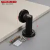 Acero inoxidable 304 succión de puerta anti-colisión tope de puerta succión magnética engrosada fuerte magnético ingeniería succión de pared habitación negro dispositivo de succión de puerta de alta gama