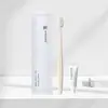 Set de cepillo de dientes y pasta de dientes desechables de hotel de alta gama, cepillo de dientes en un porta-tarjetas premium, adecuado para hoteles y casas de huéspedes