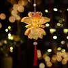 Linterna de Conejo de Madera Portátil de Mediados de Otoño, Linterna Iluminada Estilo Antiguo de Dibujos Animados, Luz de Noche de Conejo de Jade para Niños, Producto Cultural y Creativo para Festivales