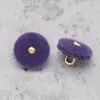 Botones de Resina de Terciopelo para Trajes Tang y Hanfu, Botones Metálicos para Suéteres y Abrigos, Botones Decorativos Redondos Cosidos a Mano, Disponibles en 20 Colores