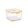 Recipiente Hermético con Temporizador Cocina Fruta y Verdura Fresco Transparente Caja de Almacenamiento Estilo Matryoshka Tres en Uno Caja de Almacenamiento Hermética con Temporizador