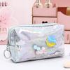 Estuche de lápices de arena movediza de estrella creativa para estudiantes, bolsa de papelería personalizada, impermeable, estuche de papelería precioso, estuche para bolígrafos láser