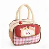 Bolsa de Almuerzo Linda Bolsa Bento de Mano Aislada Engrosada Papel de Aluminio Bolsa para Comida de Estudiante Oficinista Bolsa de Almacenamiento para Lonchera Bolsa para Arroz