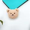 Broche de Pelúcia Fofo com Cabeça de Urso Desenho Animado Acessórios Chaveiro DIY Pingente de Mochila Acessórios para Roupas e Chapéus de Urso Materiais