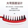 Pente Big Bend Vermelho treme com costelas de massagem para cabelo fofo de meninas pente de modelar pente de cabelo pente fofo arco