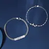 Regalo Tanabata Pulsera de Pareja Eucalipto Azul y Pájaro para Mujer y Hombre Pulsera de Nicho Cumpleaños Día de San Valentín para Novia