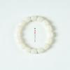 Pulseira Original de Contas Cilíndricas de Raiz de Bodhi de Jade Branco Ecológico para Mulheres Pulseira Gradiente ao Redor do Dedo Macio Wen Brincar Bodhi Prato Corda de Brincar para Homens