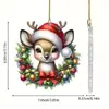 Nuevo Colgante Decorativo Navideño de Ciervo Lindo Colgante para Espejo Retrovisor de Coche Colgante para Mochila