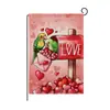 Bandera de Jardín para el Día de San Valentín 2026 Nuevo Patrón de Amor Impreso Atmósfera del Día de San Valentín Bandera Decorativa Personalizada con Fotos