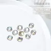 Rhinestones de Punta Trasera para Uñas, Rhinestones en Forma de Corazón, Rhinestones Blancos Brillantes en Forma de Cojín, Rhinestones en Forma de Durazno, Rhinestones Cuadrados Gruesos, Rhinestones Rectangulares, Decoraciones para Uñas, 10 Piezas