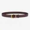 Cinturón de Piel de Vaca con Hebilla para Mujer Negro Versátil Cinturón de Alta Calidad para Jeans Pantalones Cinturón de Piel de Vaca Capa Superior para Mujer En Stock