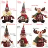Adornos para Árbol de Navidad Dibujos Animados Copo de Nieve Cuadros Anciano Muñeco de Nieve Reno Figurillas Decoraciones Colgantes para Árbol de Navidad
