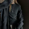 Camiseta Blanca Sencilla de Cuello Alto y Manga Larga Cuidadosamente Seleccionada para Mujer en Otoño e Invierno Forro Interior Cálido de Felpa Cepillada Top Interior Ajustado