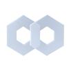 Placa difusora hexagonal acrílico PP placa difusora placa difusora esmerilada PS película de luz Blanco Leche producción de corte