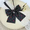 Original Jk Color Sólido Estilo Universitario Niña Corbata de Moño Japones Corazón Moño Accesorio Uniforme de Marinero Pluma Cuello Plano de Esquina Flor