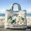 Bolso de Mano con Patrón de Tortuga Nuevo Producto Transfronterizo 3D Temu Amazon Moda de Moda para Mujer Estampado Digital Bolso de Hombro
