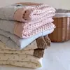 Colcha nueva de doble capa de gasa de algodón, absorbente de sudor y transpirable, diseño de dibujos animados, colcha individual para estudiante para primavera y otoño, lavable a máquina