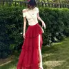 Top de Manga Corta de Algodón Puro con Hombros Descubiertos, Dulce y Picante, para Mujer, Camiseta Elegante de Verano con Estampado de Letras, Hombros Descubiertos, Clavícula, para Mujer