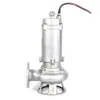 Serie Wq S304 Bomba Sumergible para Aguas Residuales de Acero Inoxidable Versión con Brida Fundida Fabricante Bomba para Aguas Residuales de Acero Inoxidable S316