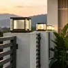 Nueva luz solar para pilar para uso doméstico, luz de pilar de pared para entrada de jardín exterior, luz de patio exterior impermeable, súper brillante