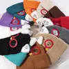 2025 Nuevo Lindo Sombrero de Gato con Orejas y Gafas para Mujer Otoño e Invierno Cálido Protección para los Oídos Sombrero de Punto que Muestra la Cara Pequeño Sombrero de Lana para el Frío