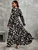 Amazon Tk Europeo y Americano Aliexpress Ropa de Mujer Transfronteriza Primavera y Otoño 2025 Nuevo Vestido de Manga Larga de Moda Francesa para Mujer